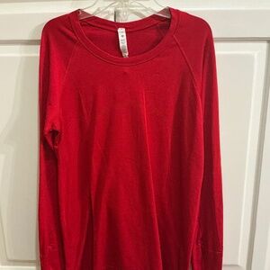 Lululemon Swiftly Tech Long Sleeve 2.0 Dark Red Size 10 ECU